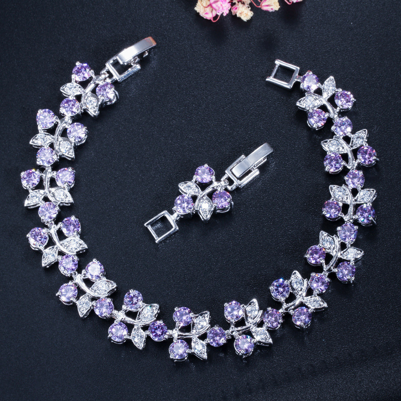 

18CM Popular model women Jewery fashion bracelet with zircon stones women link chains