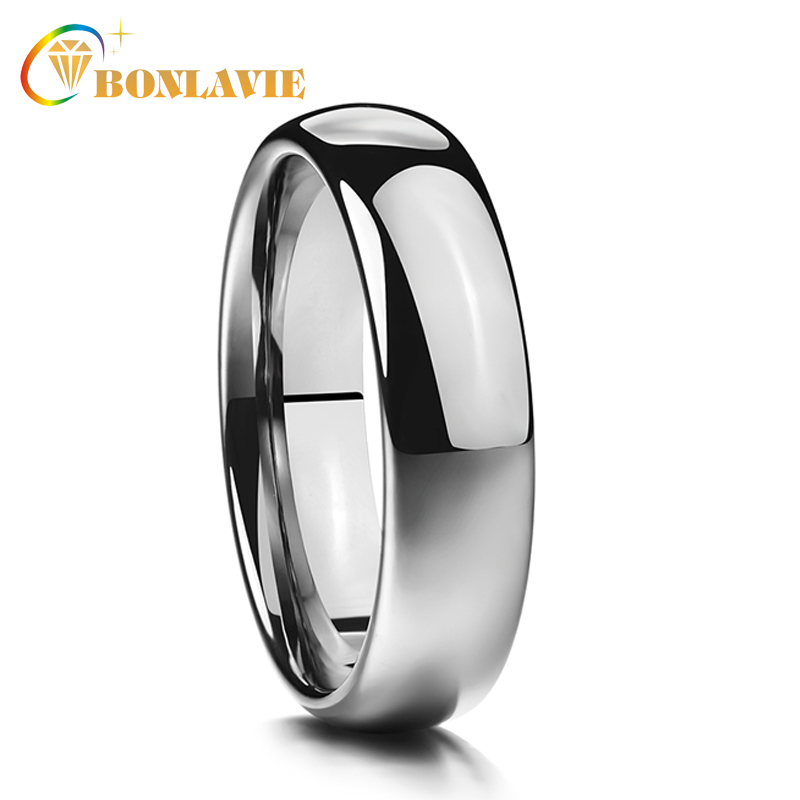 

wholesale Classic Men's Rings 6MM Polishing Tungsten Carbide Rings for Men Wedding Engagement Trendy Male Ring Jewelry, Silver