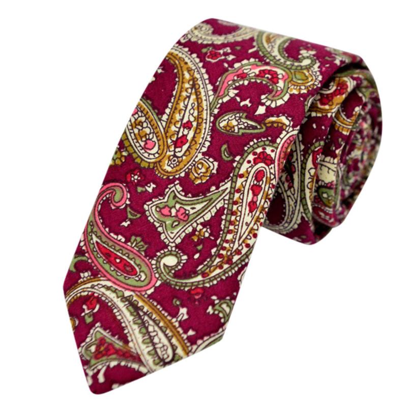 

Unisex Floral Print Wedding Tie Fashion Casual Bridegroom Female Necktie