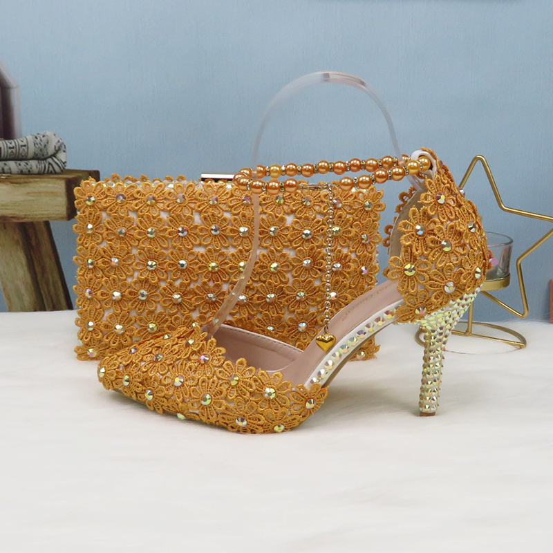 bridal shoe and purse