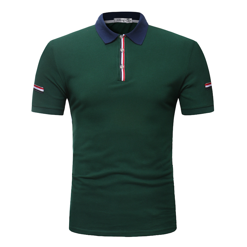 

ZYFG Free Tops brand New casual summer shirt male slim Cotton patchwork color 2020 short sleeve Shirt large size 3XL, Blue