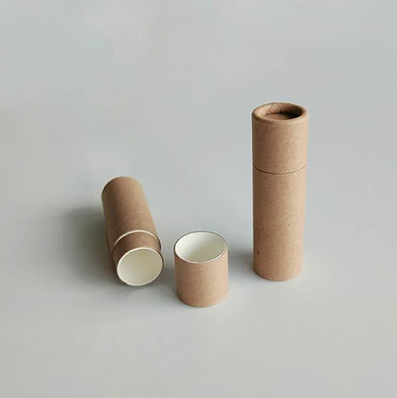 

Eco Friendly 0.3OZ - 50 PCS/LOT Cardboard Lip Tubes - Kraft 100% Biodegradable Paper Cardboard Cosmetic Push Up Tubes