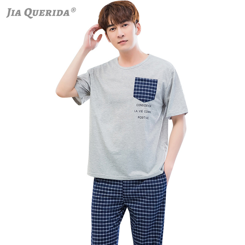 

Pajamas Men Night Wear Summer Shorts Home Clothing Plaid Pajama Pants Cotton Mens Pajamas Smart Casual Pijama Set Nightwear New, 2004