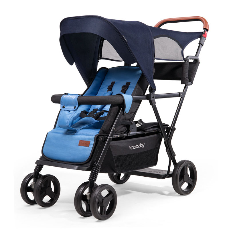 

Baby Back Multi Gear Adjustable Removable Awning Four Wheel Double Brake Trolley