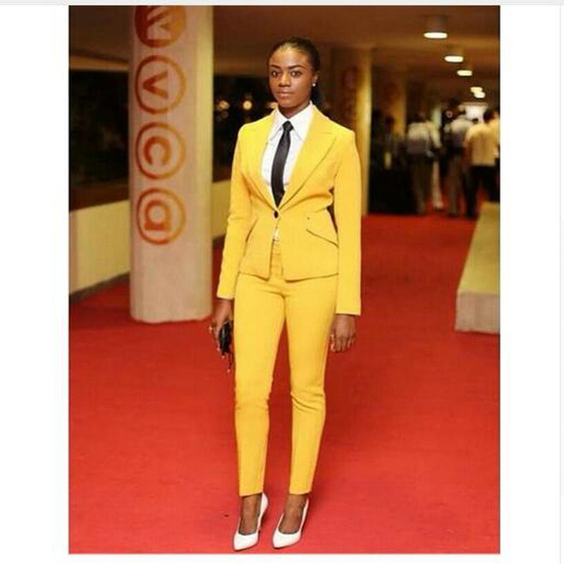 

light pink 2020 fashion womens business suits 2 piece blazer set slim fit female office uniform ladies pant suits, Black