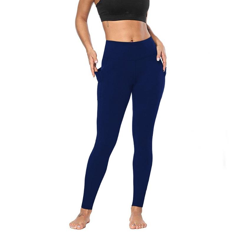 

SAGACE Sport Leggings Women Yoga Pant Workout Out Pocket Legging Fitness Sport Running Athletic jogging trousers yoga pantalones, Bu