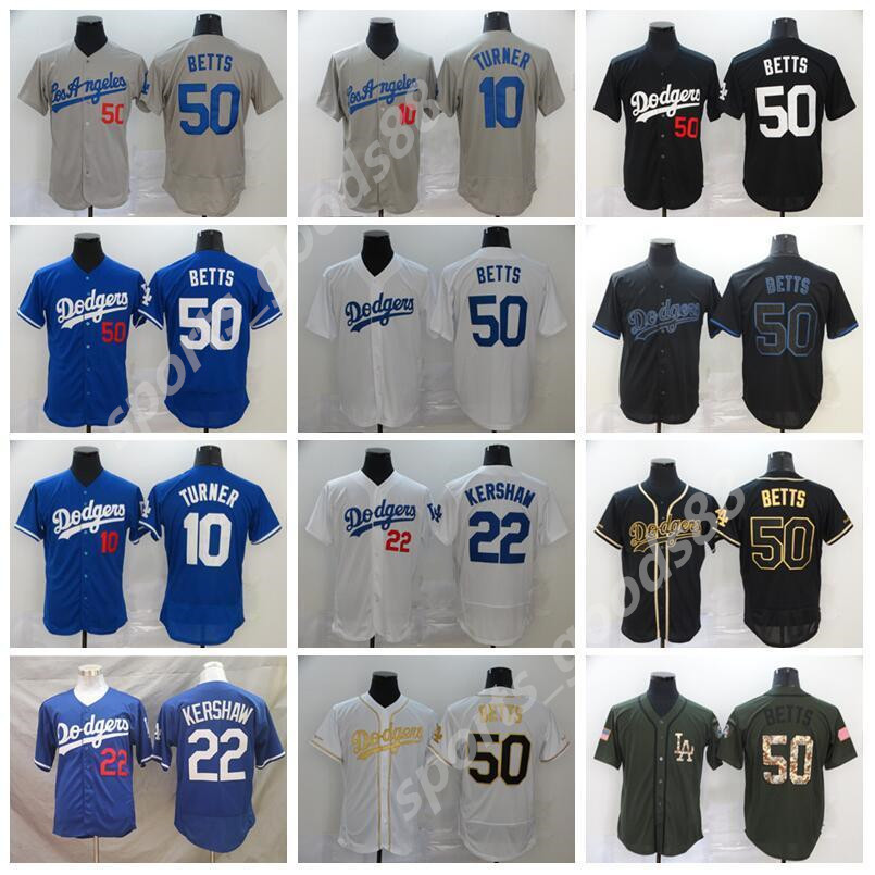 

2020 Men Baseball 50 Mookie Betts Jersey 22 Clayton Kershaw 10 Justin Turner All Stitched Flexbase Cool Base Home Blue White Black Grey, Colour 5