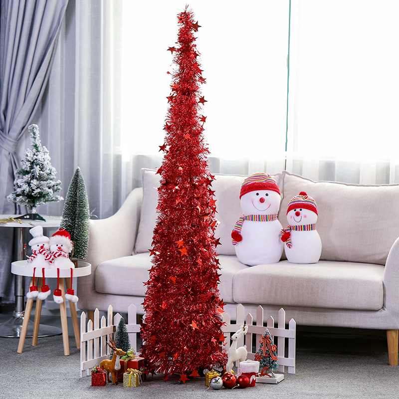 

Christmas Decorations 1.5M Huge Tree Fake Pine Trees DIY Colorful Xmas Po Prop For Party Table Decoration Year Home Decor