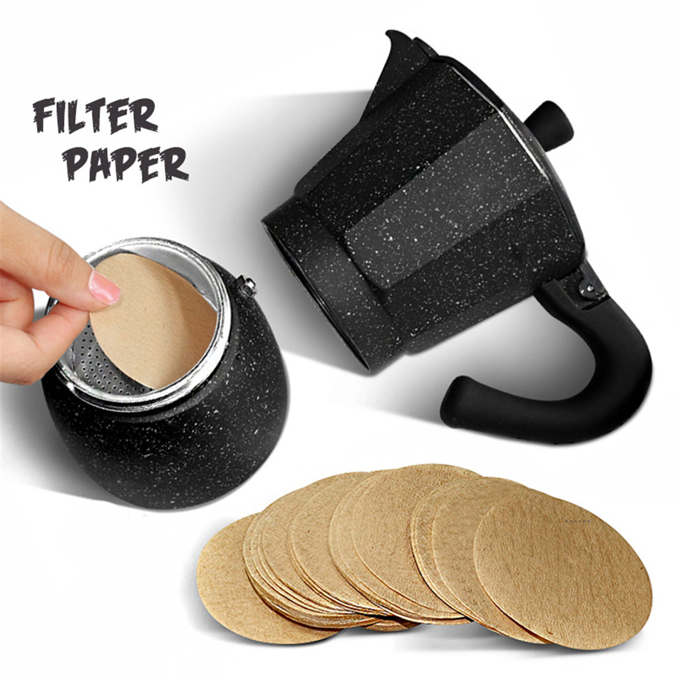 Compra Madera Papel Filtro Redondo Goteo De Café Moka Pot Café Expreso  Filtro / Pack Tamiz Del Té De Té Infuser Cafetera Barato | Entrega Rápida Y  Calidad | Es.Dhgate