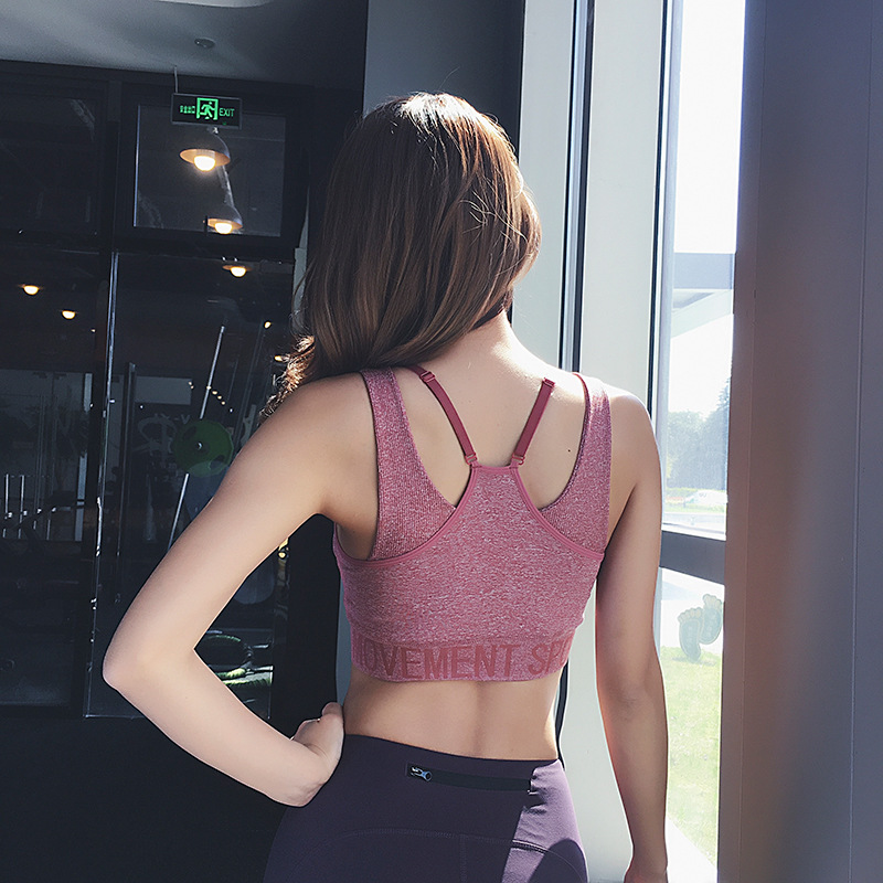 

Women Sports Bra Ladies Running Gym Bras Soft Yoga Bra Female Seamless Underwear Fitness Sport Top padded, Sswx580-blue