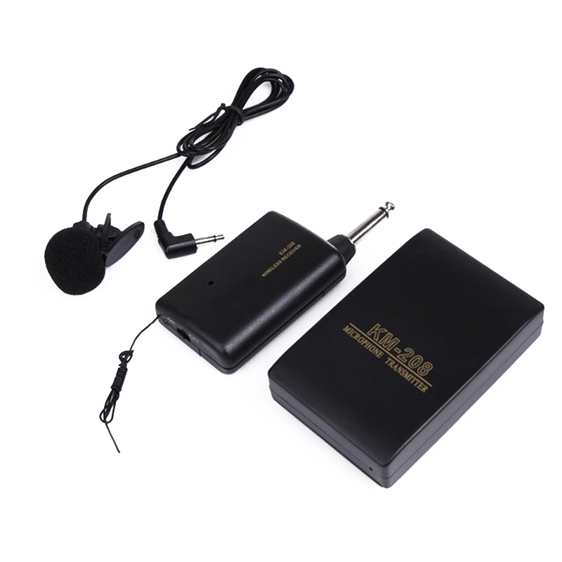 

3.5mm Stereo Wireless FM Transmitter Receiver Lavalier Lapel Clip Microphone