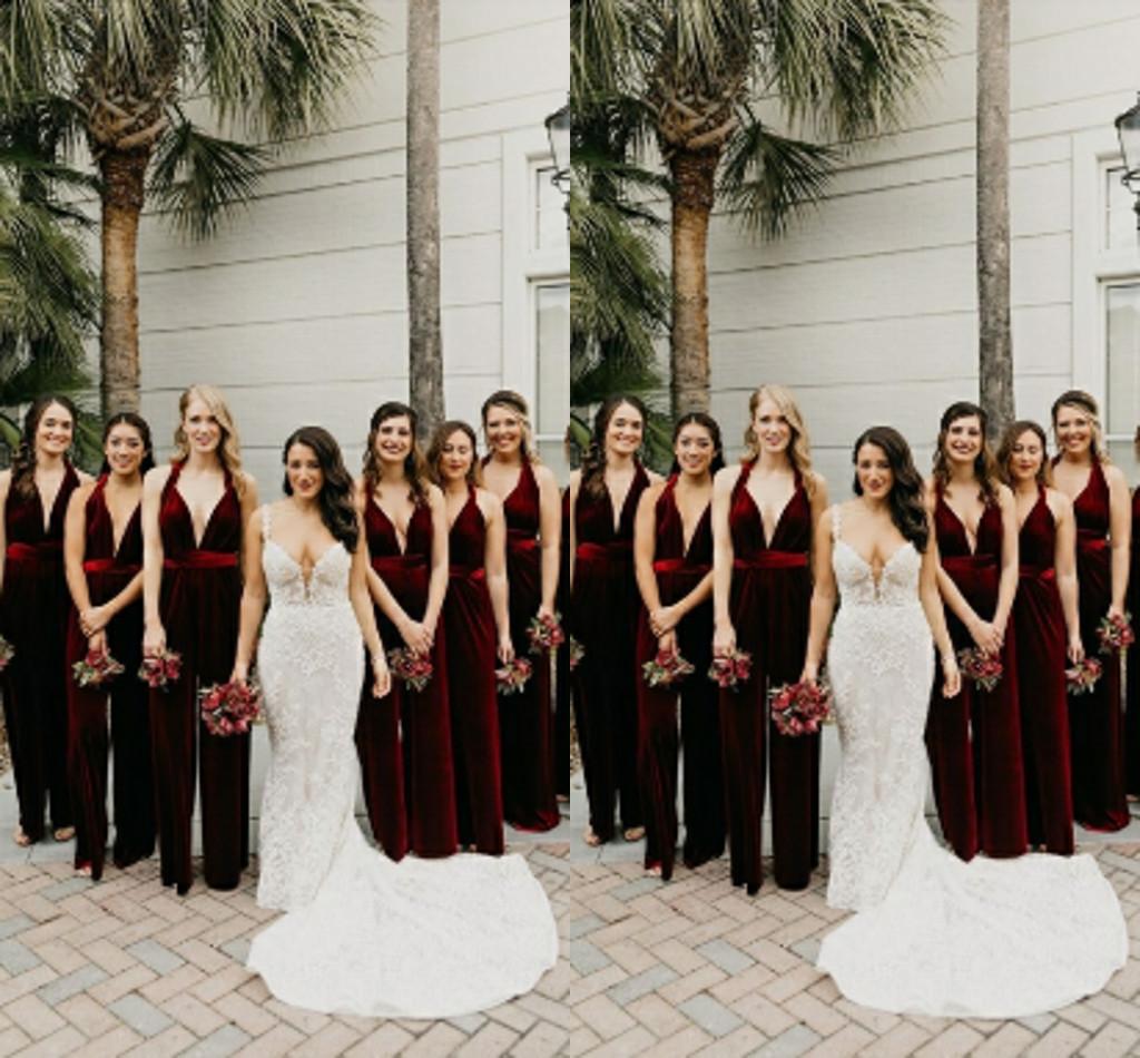 crushed velvet bridesmaid dress