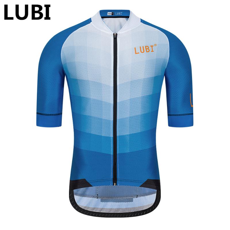 

LUBI Men Summer Pro Team Top Cycling Jersey Short Sleeve Breathable Bike Shirt Cool Racing MTB Clothes Wear Cycling Clothing, Only jersey