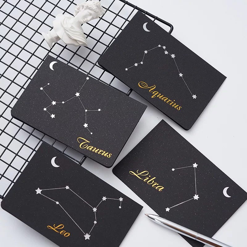 

12Pcs Zodiac Card Cards Birthday Card for Girl Kids Wife Husband Birthday Cake Greeting Postcards Gifts with Envelope