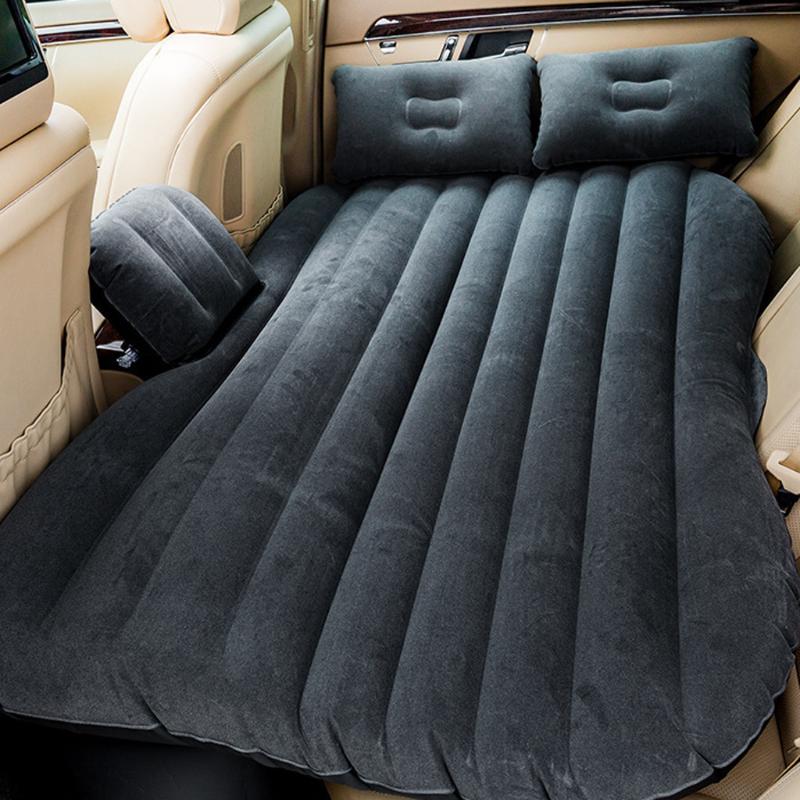 

Inflatable Flocking Car Bed Back Seat Air Mattress Travel Camping Sleeping Pad Car Air Mattress Travel Bed Moisture-proof #N