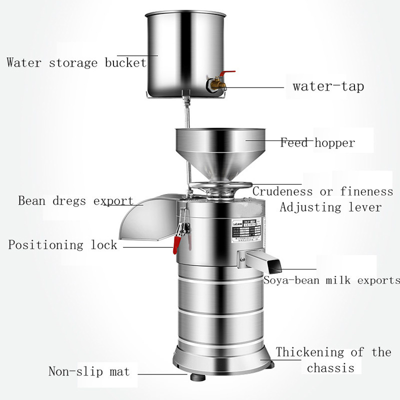 

Commercial 40kg/h household soybean milk machine soybean grinder