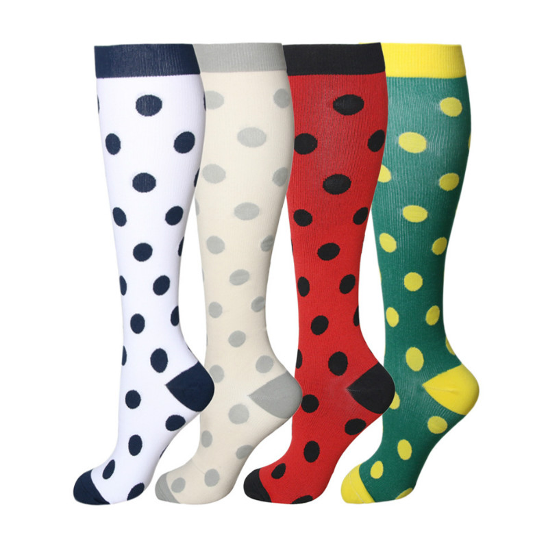 

1 Pair Antifatigue Unisex Compression Sport Socks Prevent Varicose Veins Leg Relief Knee Pain High Socks For Men Travel, Qys1005 green