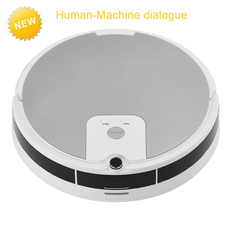 

New wifi and voice control auto robot vacuum cleaner A590 voice artificial intelligent interactive system with water tank