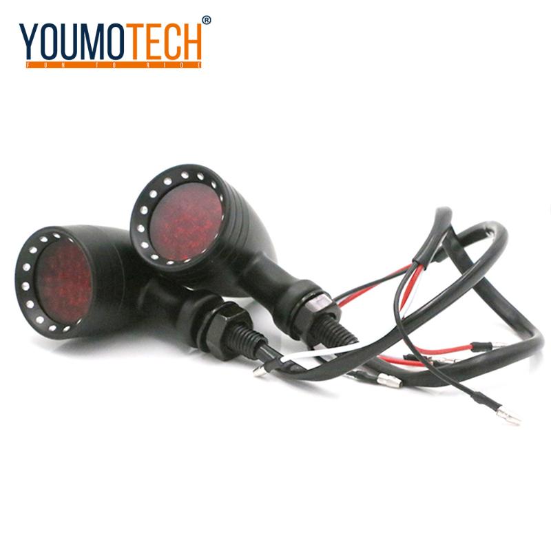 

Universal Vintage calssic Motorcycle custom LED turn signal light Cornering lamp turn light steering lamp direction indicator, As pic