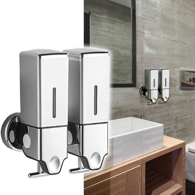 

1000ml Dual Bottle Liquid Soap Dispenser Wall Mount Shampoo Shower Gel Container