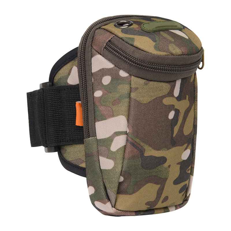 

Tactical Universal Holster Molle Arm Bag Wallet Pouch Purse Phone Case Zipper Bag Outdoor Running Wrist Fitness*, White color