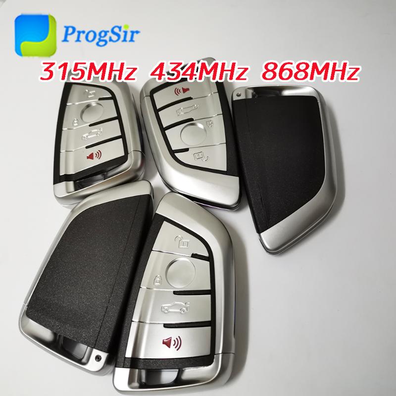 

4 Button Remote Control For FEM 315MHz 434 MHz 868MHz Smart Keyless Go Proximity Key With HITAG Pro ID49 Chip With Logo