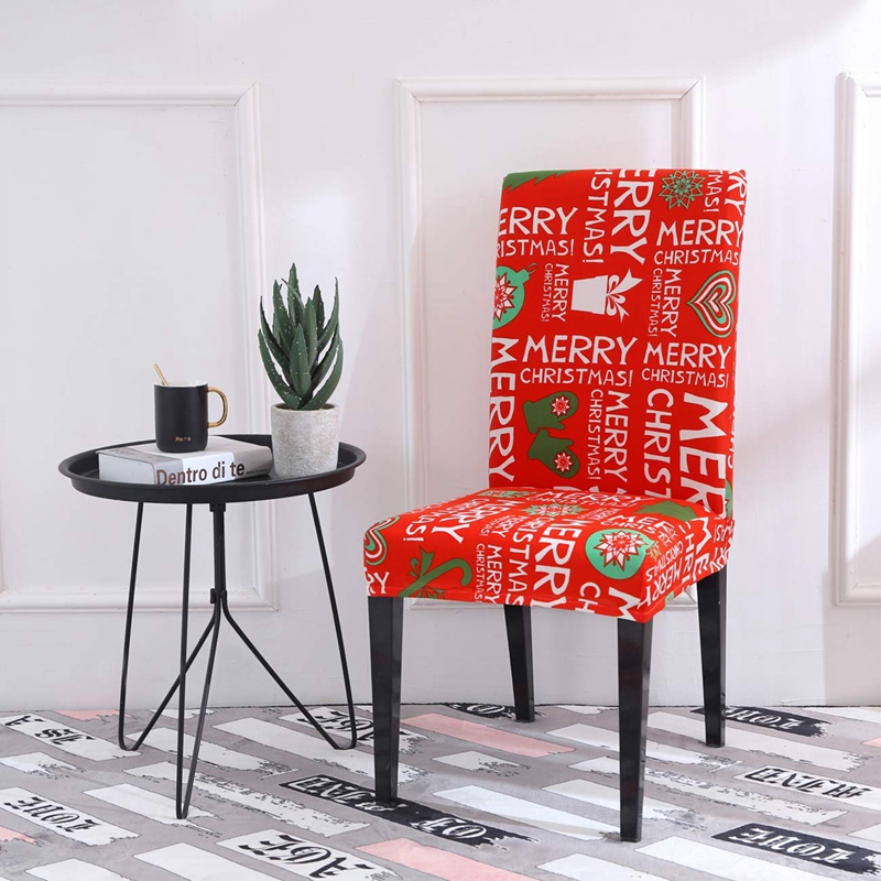 

Christmas Dining Chair Protect Cover Slipcover Stretch Removable Washable Dining Room Chair Protector Slipcovers Christmas Decor