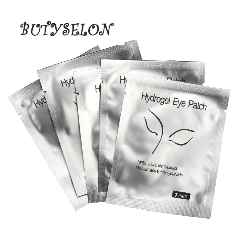 

50Pairs/Lot Patches for Eyelash Extension Under Eye Pads Paper Patches Pink Lint free Stickers For Eyelash Extension Makeuptools