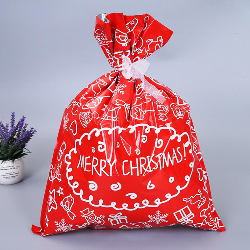 

Santa Claus New Year Lucky Bag Gift Bag Holiday Party Gift Surprise Festive Holiday Snowflake Candy