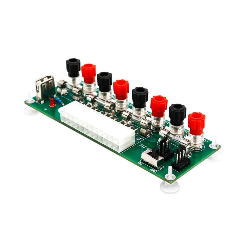 

20/24 Pins ATX PC Power Breakout Module Adapter Power Connector Computer Supply For Desktop Benchtop PC Board Computer