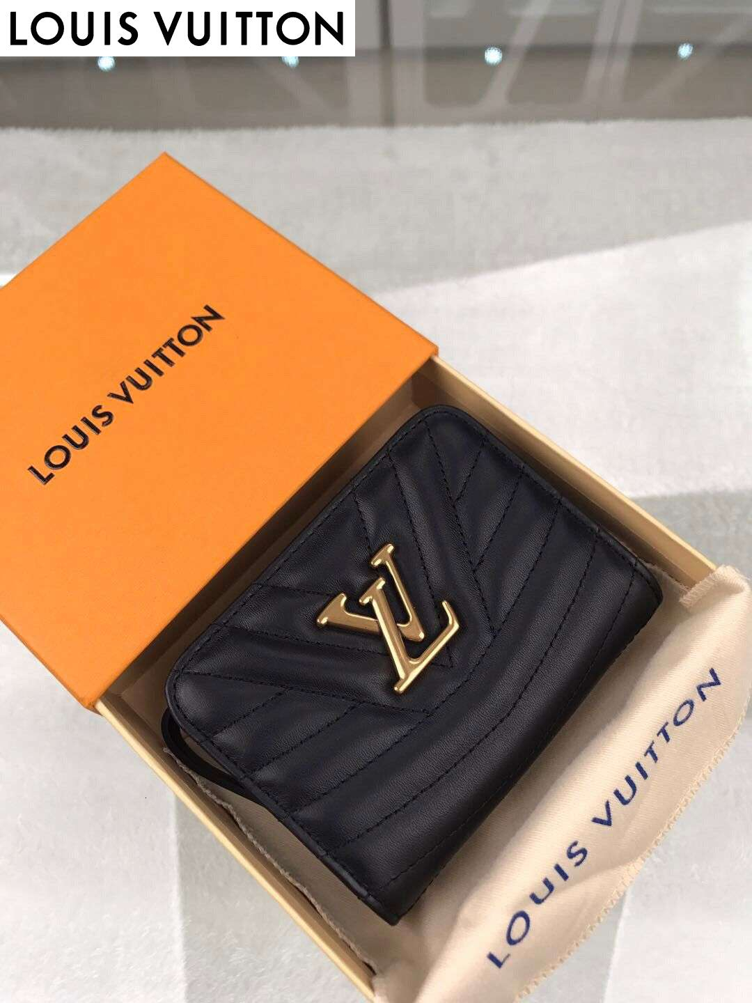 

M63789 Black New Wave Zip Wallet Wallet WOMEN REAL LEATHER LONG WALLET CHAIN WALLETS COMPACT PURSE CLUTCHES EVENING KEY CARD HOLDERS