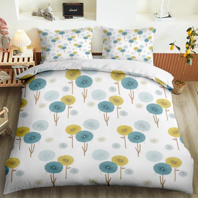 

Ins simple small fresh style bedding set printed DUVET SET bedding double bed large double bed, Bcw22