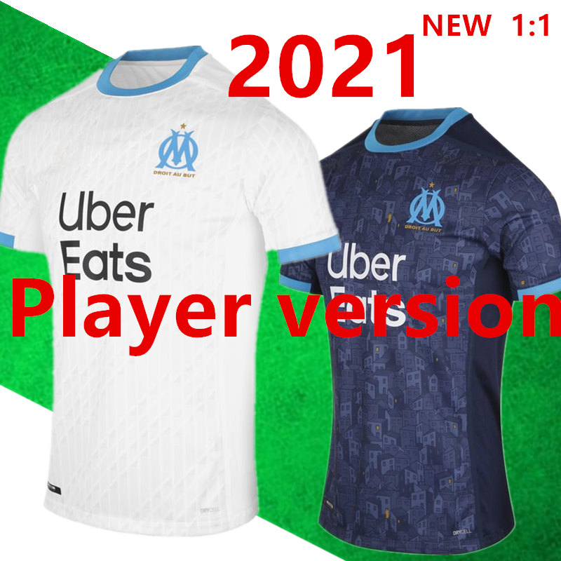 

Player version 2021Olympique de Marseille Soccer jersey om Maillot De Foot PAYET THAUVIN BENEDETTO jerseys 2021 new, Blue