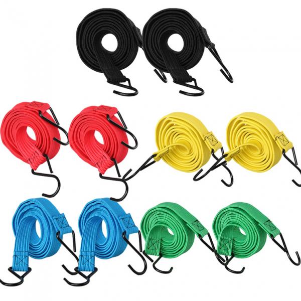 5 pezzi Bungee Hook Tie Cinghie di corda elasticizzata in tela cerata con