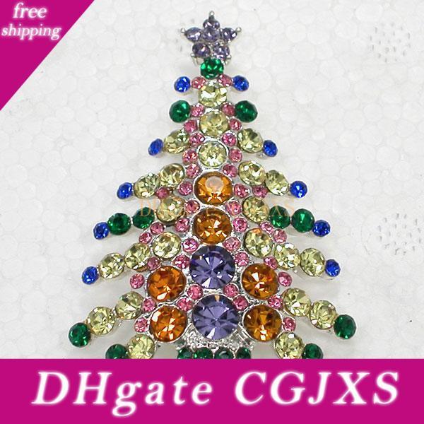 rhinestone christmas pins