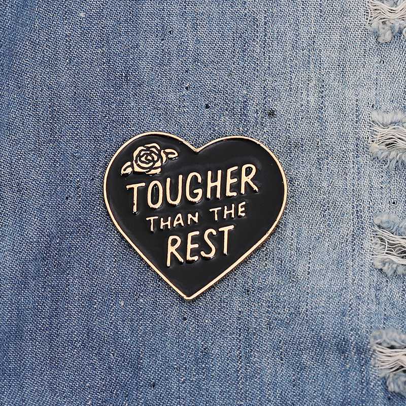 

New Arrival Tougher Than the Rest Pin Gift for guys Rock chicks Music lover badge
