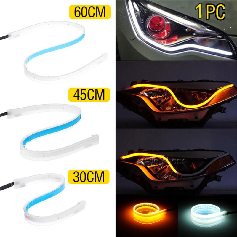 

Car Accessories Day Time Running Strip LED Turning Signal Universal Soft Tube Headlight Strip