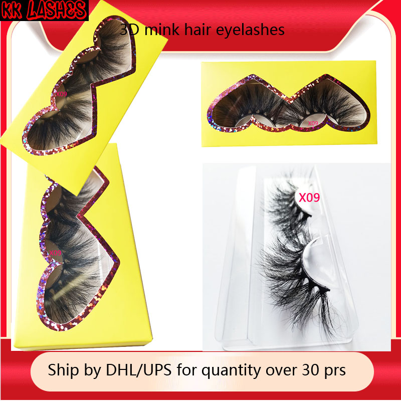 

3D Mink Eyelashes Individual Eyelash Extensions 3D Mink Lashes Private Logo Custom Eye lash Packaging Box False Eye Lash