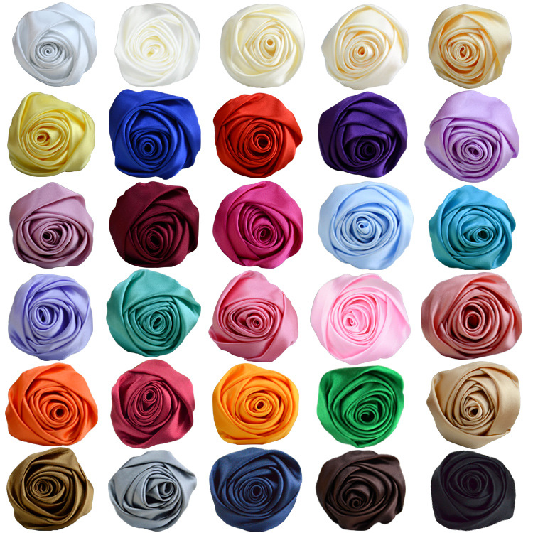 

5.5cmx5pcs Seldingham three-dimensional Rose bud for bridal bridesmaid wedding bouquet accessories clothes hats dress decoration, Black