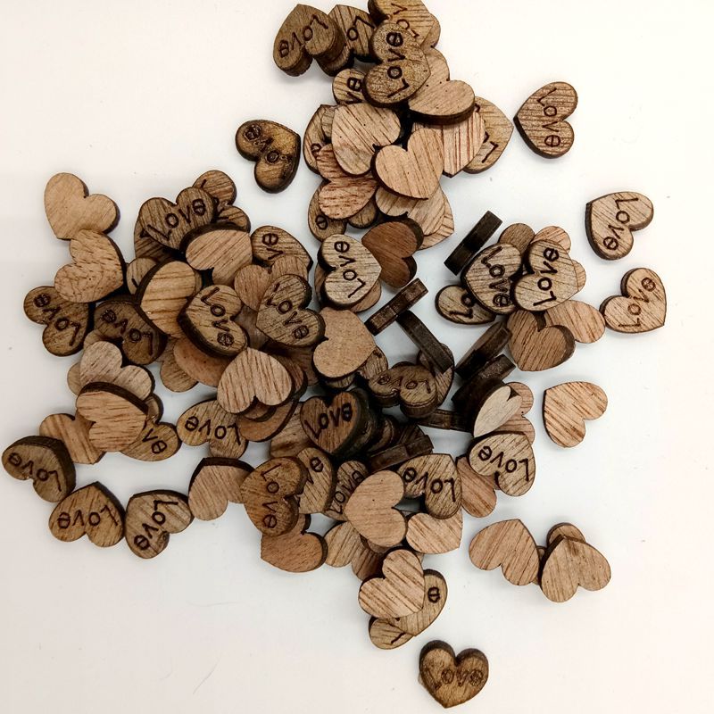 wooden craft hearts bulk