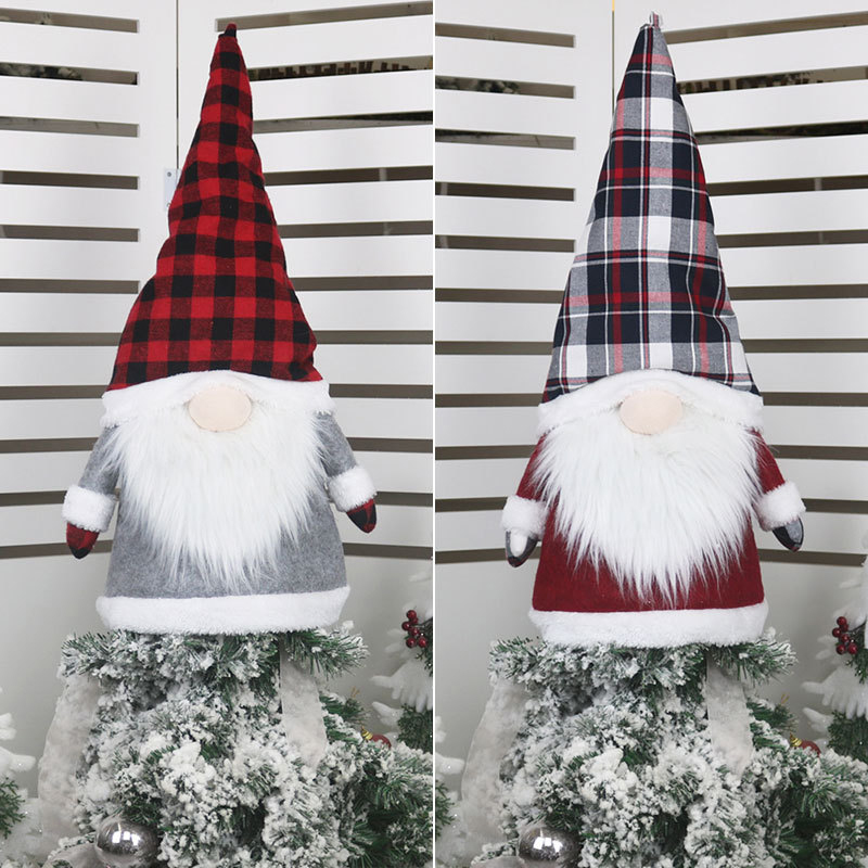 

Large Gnome Christmas Tree Topper Christmas Ornaments 25 Inch Large Santa Gnomes Plush Scandinavian Decorations JK2008XB