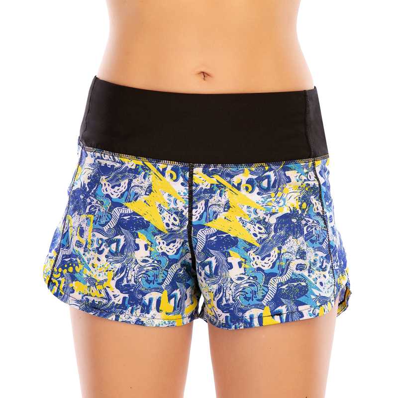 

2020 Summer Gym Fitness Elastic Short Pants & Trousers Women Printed Running Yoga Shorts Ladies Casual Quick Dry Sports Shorts, 12020a