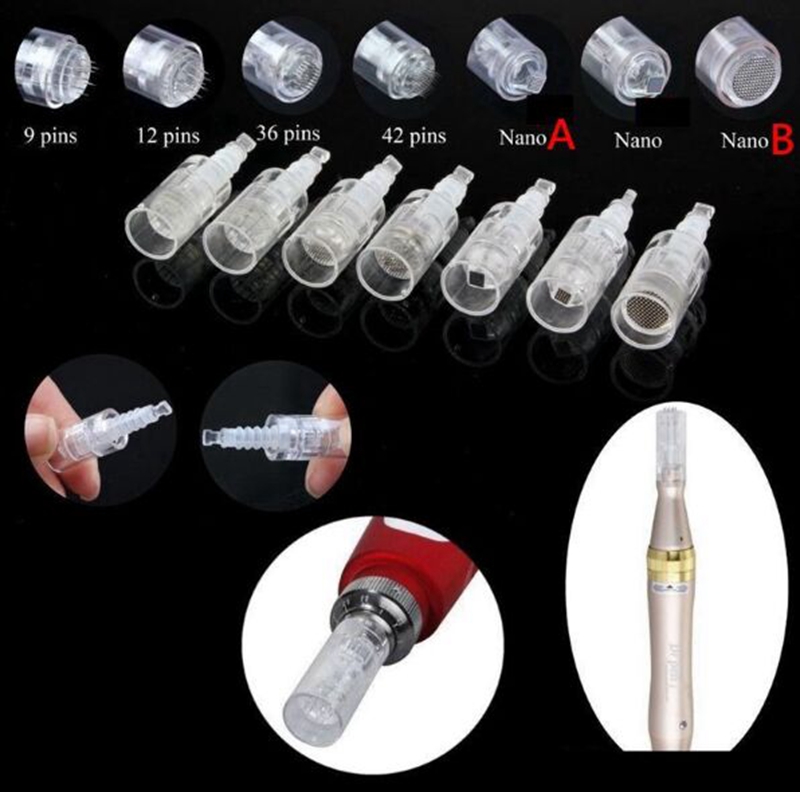 

50pcs/lot 1/3/5/7/9/12/36/42/Nano/ Needle Cartridge Derma pen Micro Needle Dr pen Dermapen M5/M7