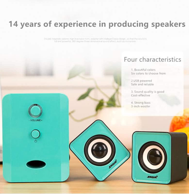 

home HIFI Stereo Audio Phone Small Speaker Mini USB Subwoofer for pc laptop phone speakers computer speaker
