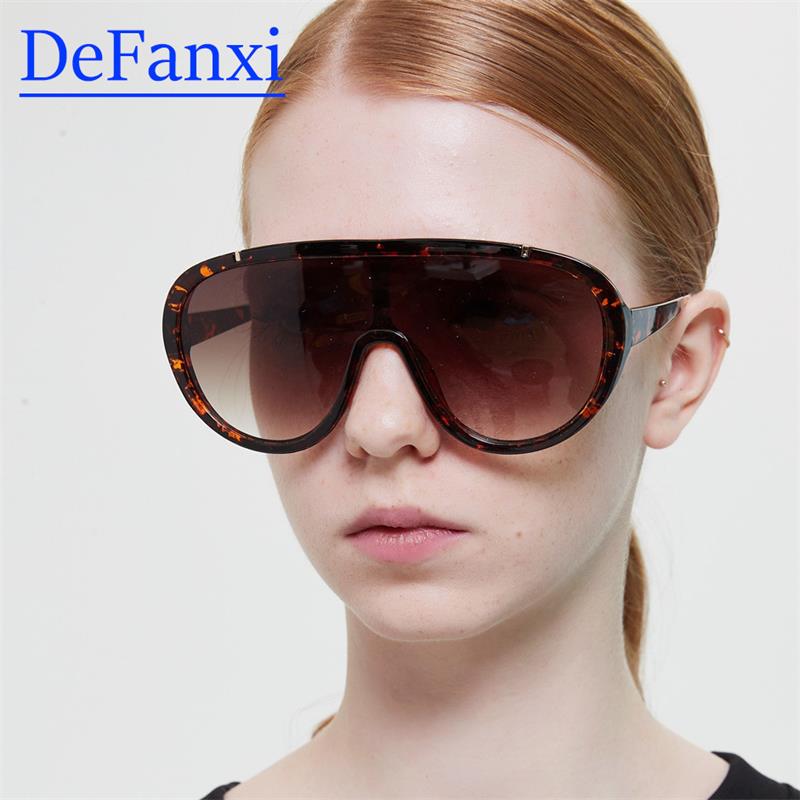 

Metal Leopard Plastic Goggle Eyewear Lens Frame UV400 Vintage Shades Pilot For Trending Legs Gradient Sunglasses Oversized Women Lccun