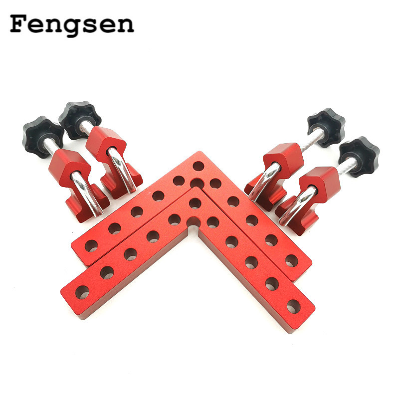 

1 set Woodworking Right Angle Positioning Clamps Auxiliary Positioner Corner Clamping Tools Aluminium Alloy Corner Ruler