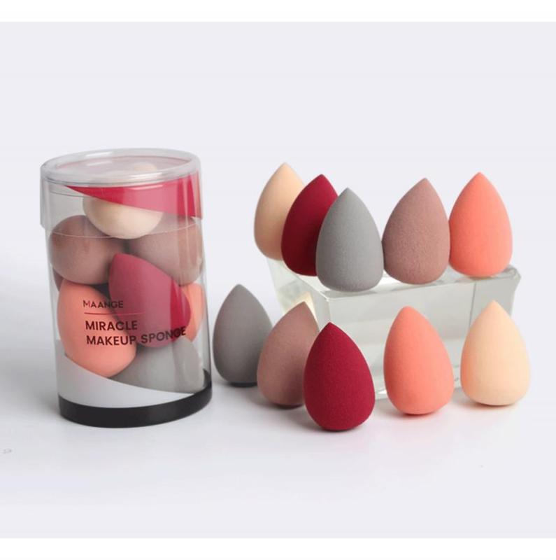 

10 PC/set Water Drop Makeup Puff Foundation Blending Makeup Sponge Buffer Puff Tool