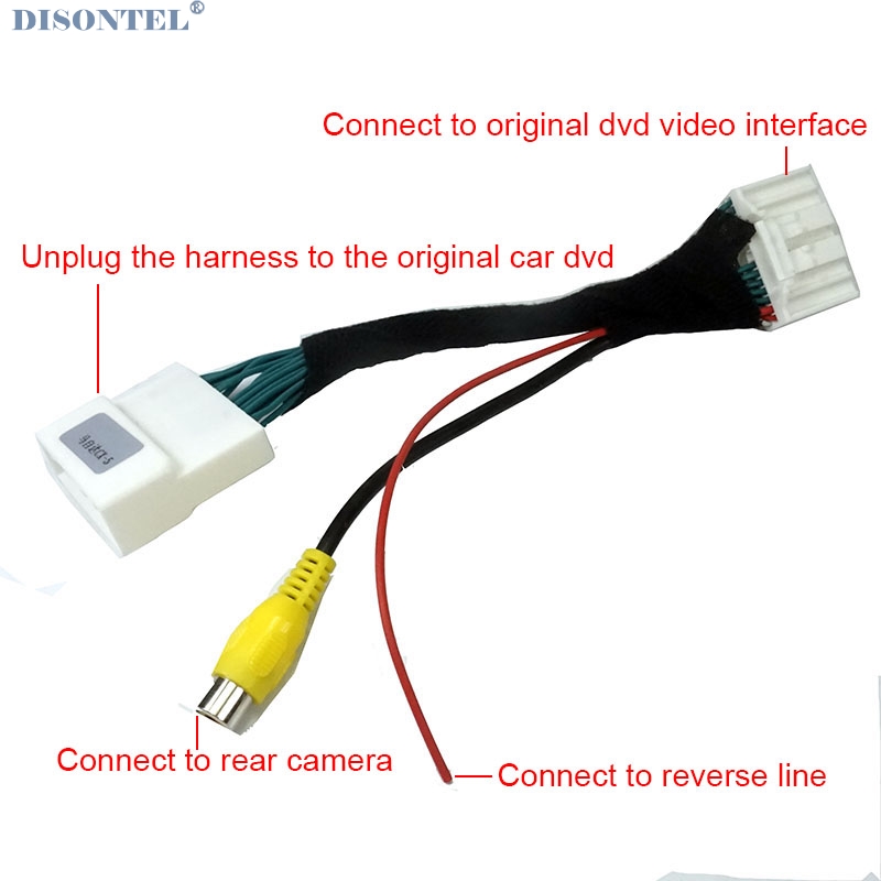 

Original Video Input Switch RCA Adapter Connector Convertor Wire Cable For CX-5 2020~2020 Rear View Camera car