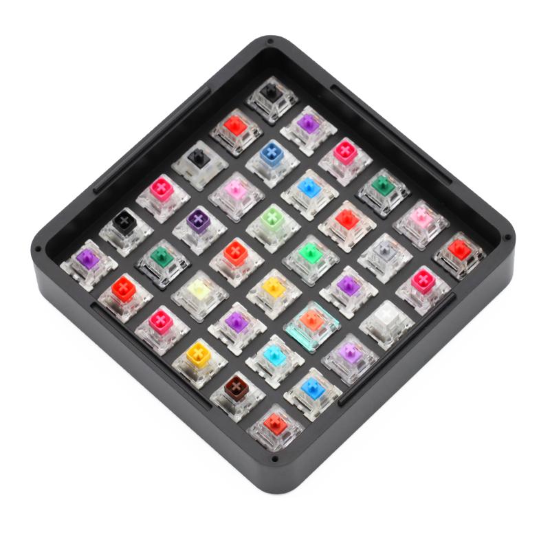 

only switch test box]Keyfirst Anode Aluminum Switch test box tester CNC box with acrylic cover For Stock Collection