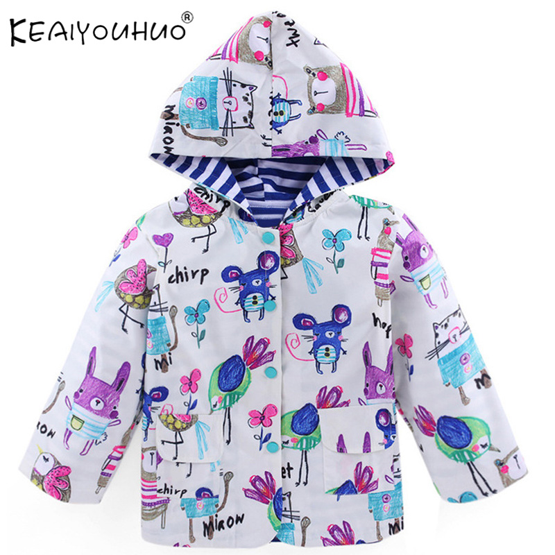 

Jackets For Girls Coats Spring Kids Waterproof Raincoat Jacket Children Clothes Flowers Autumn Coats Girls Outerwear Windbreaker, Navy blue